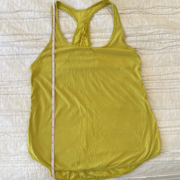 Lululemon yellow racer back workout top - Picture 7 of 8